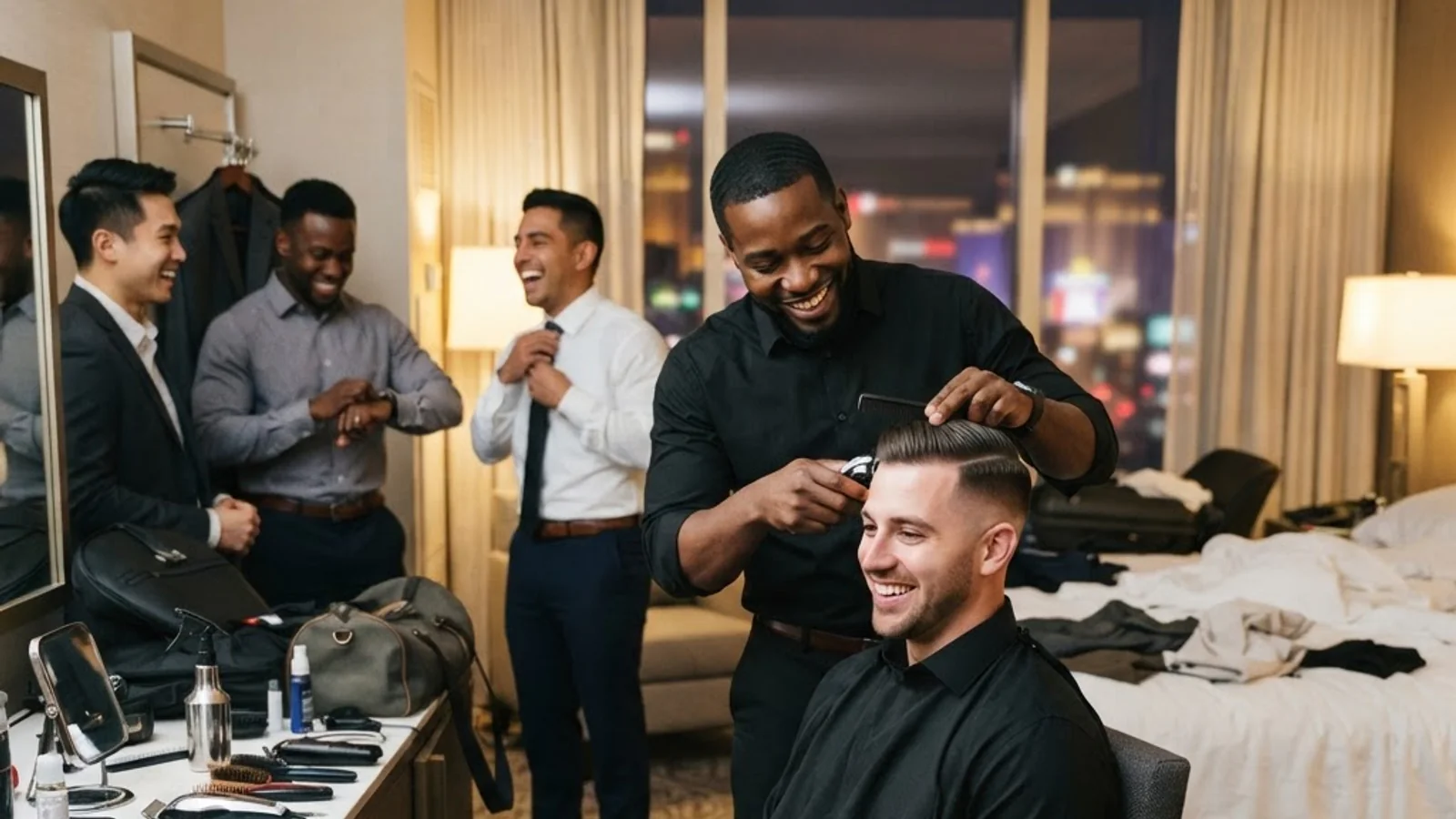 Bachelor party grooming services by SLYYYDEKUTZ in Las Vegas