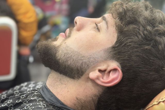 Detailed fade and lineup by a Slyyyde Kutz barber